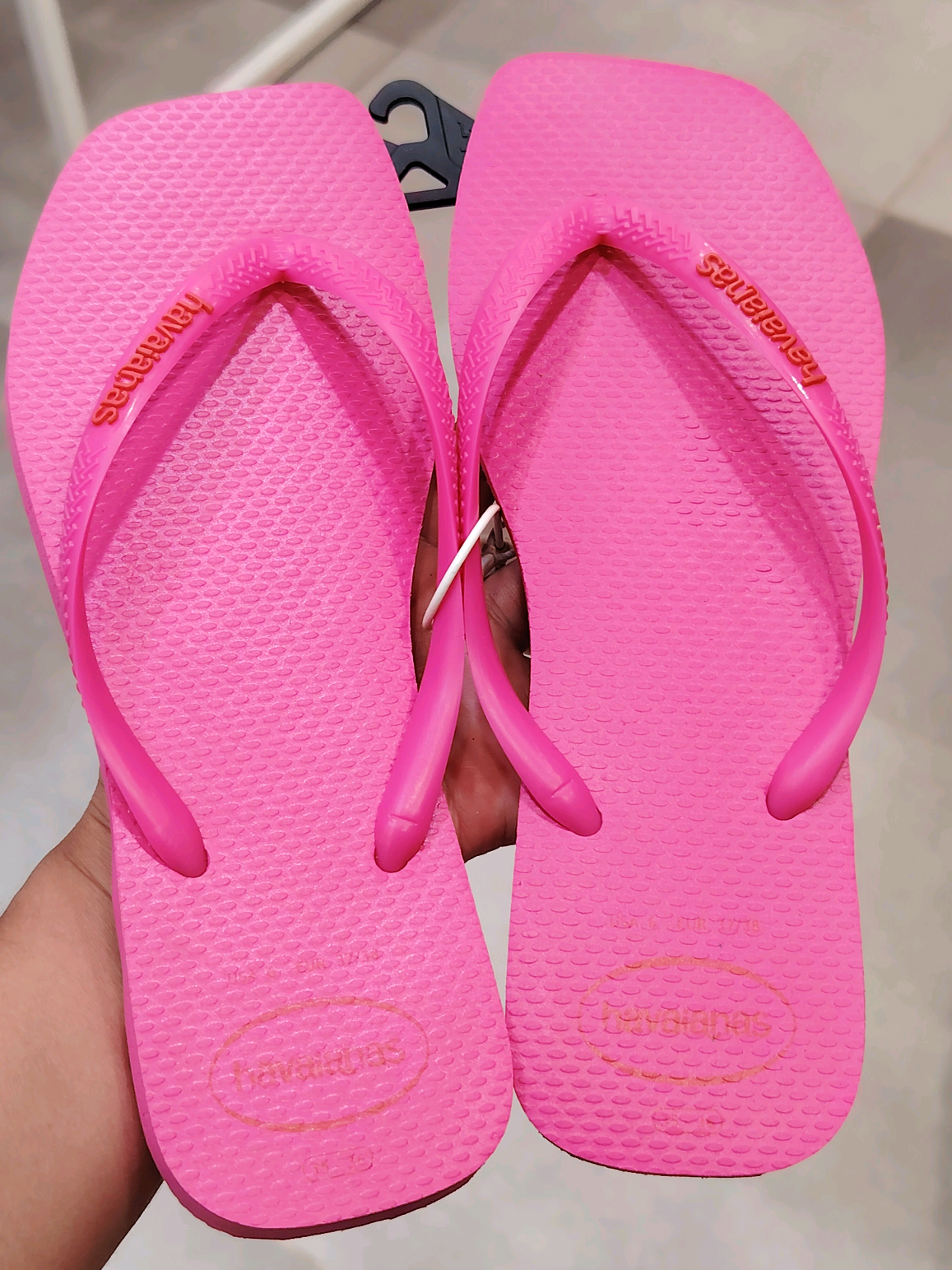 Slim Square Logo pop'up Original Havaianas🌸🩴 ✅PINK Flux #fyp #brasil #havaianas #womenslippers #slim 