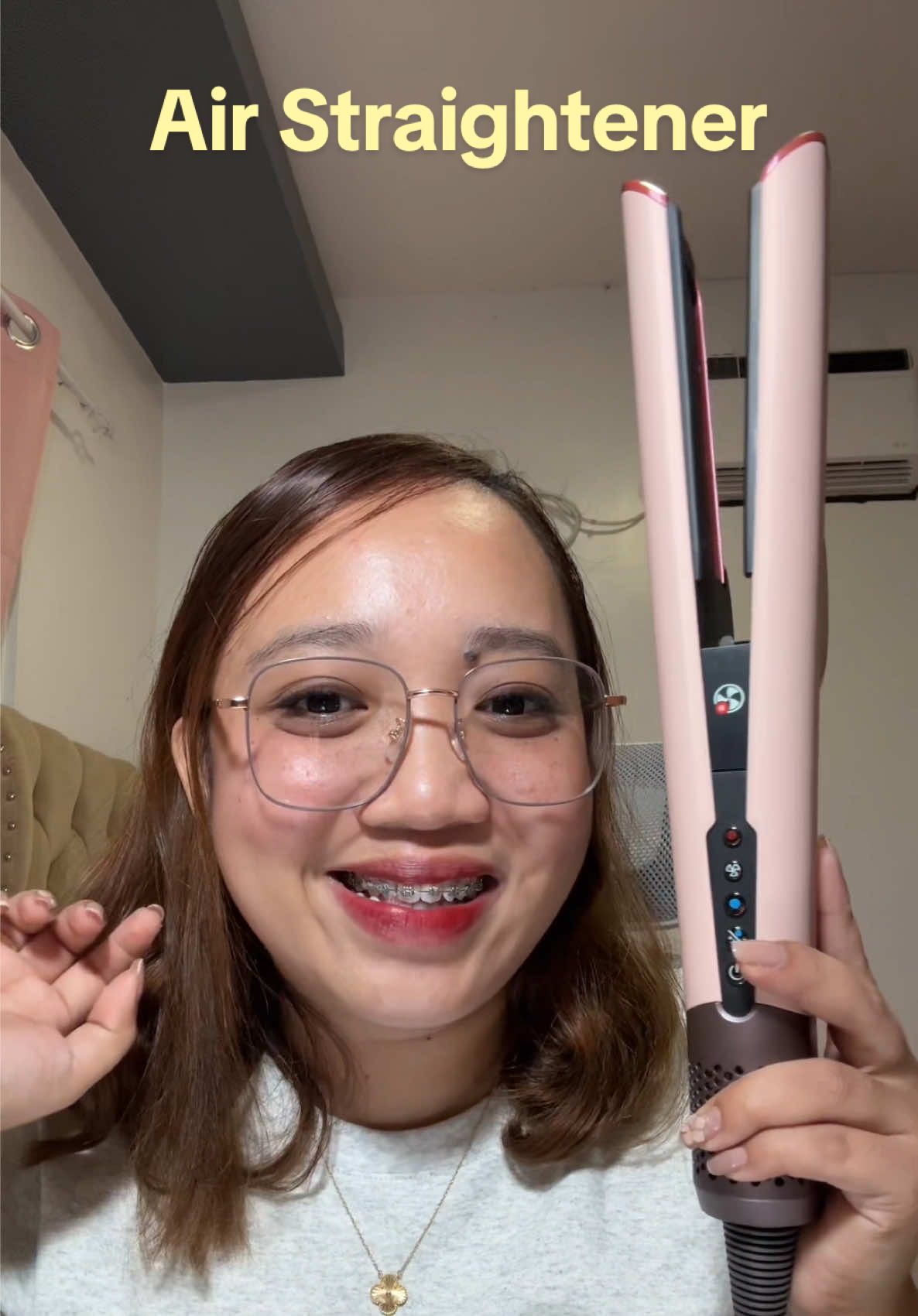 Yume Air straightener✨ Same function and result✅ #airstraight #airstraightener #yumeairstraightener #dysonairstrait #hairstraightener 