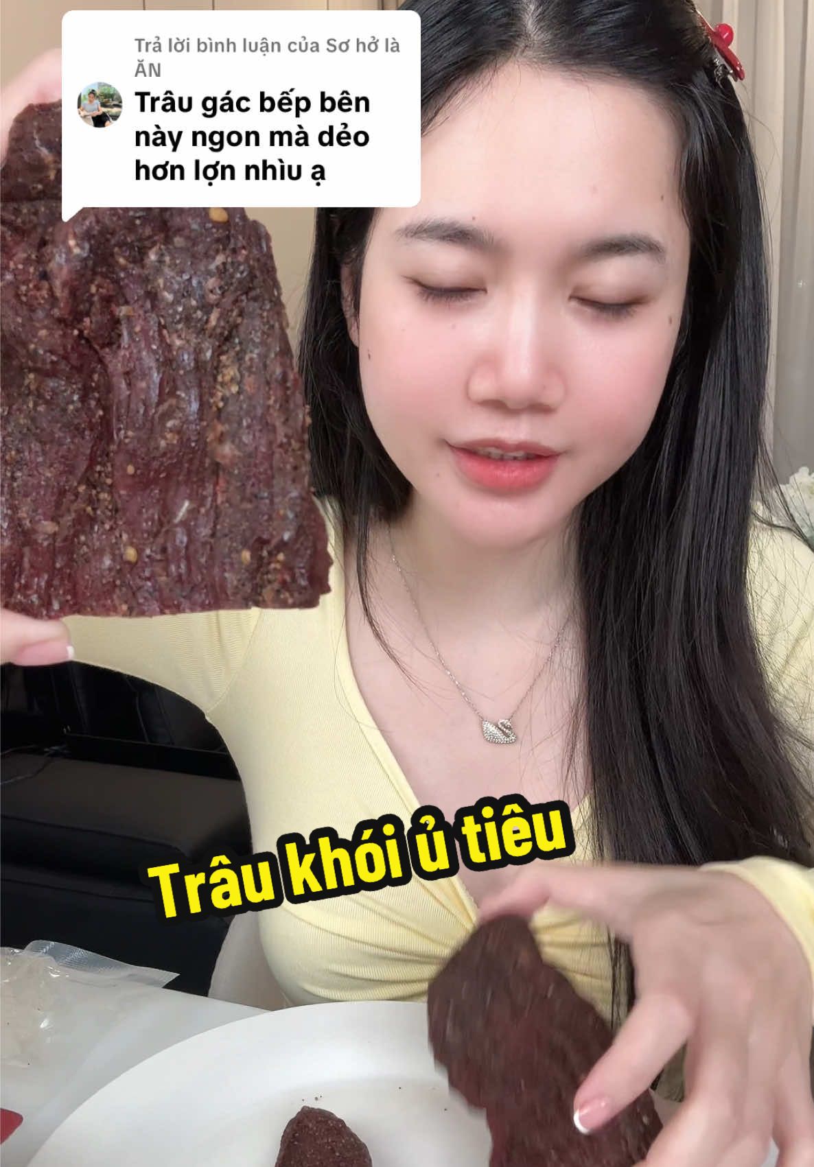 Trả lời @Sơ hở là ĂN đây tui phải ăn thử luôn công nhận mềm thật #reviewdoan 