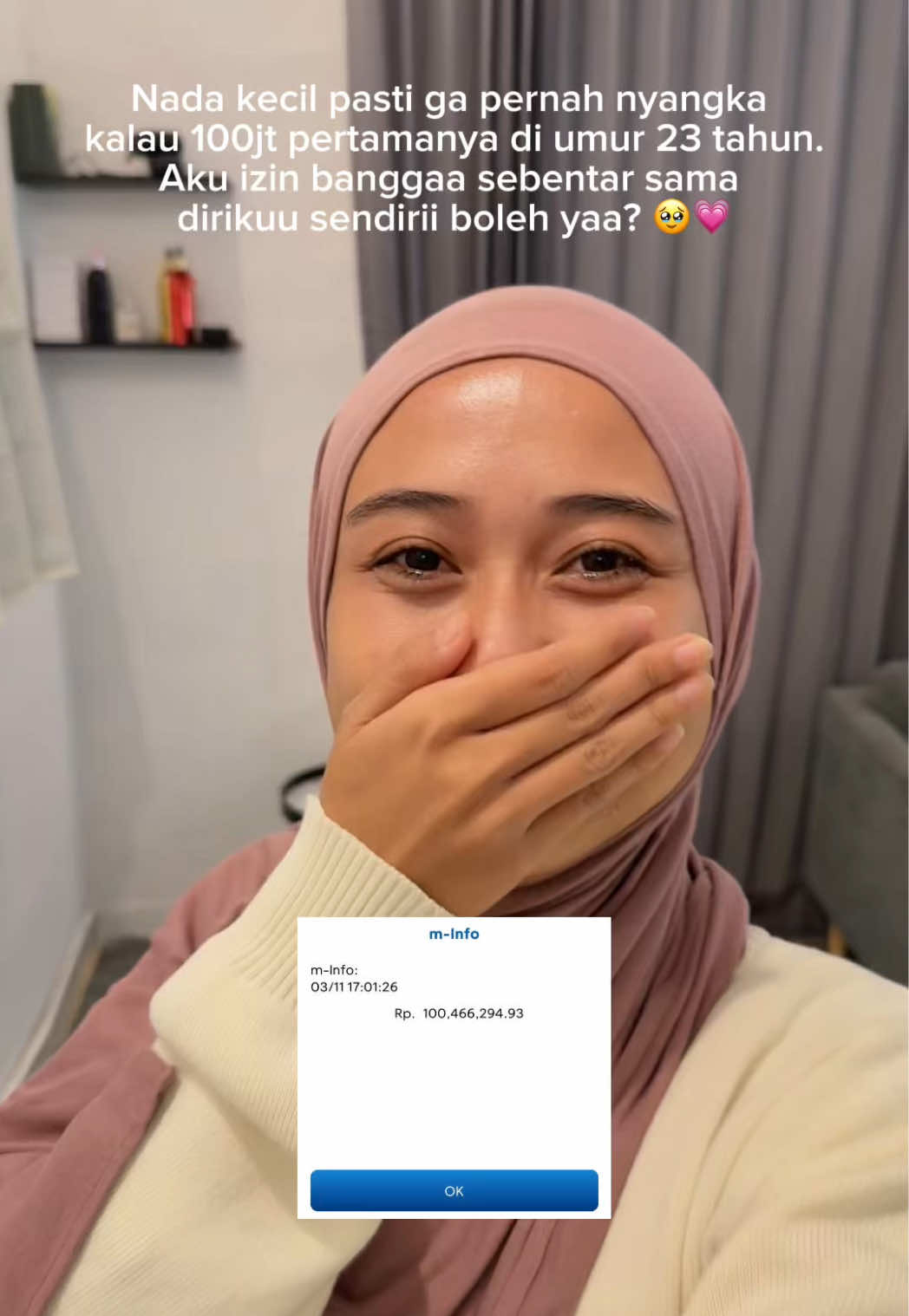 Mungkin bagi sebagian orang, jumlah seginii bukan apa apaa, tapiii buat aku, ini adalah hall besarr yang dulu terasa SANGAT JAUH DAN IMPOSSIBLE. 🥹 Terimakasihh buat yang udah selaluu support, semogaaa rejeki kaliann mengalir teruss yaa 💗 Semogaaa kita bisa selalu bersyukur, belajar dan bertumbuh!