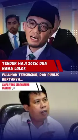 Di balik ibadah suci, ada kisah tender yang terlalu “mulus” buat dipercaya. Dari 66 perusahaan, cuma dua yang menang, dan dua-duanya disebut aneh, janggal, bahkan pernah dilaporin ke KPK. Publik bertanya: ini tender haji, atau tender misteri? 🤔 #Haji2026 #TenderHaji #Investigasi #Kemenhaj #KPK 