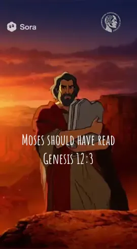 Moses should have read Genesis 12:3 #bible #moses #israel #zionist #christiantiktok 