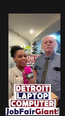 Meet our latest Detroit Laptop Giveaway Winner! A lucky job seeker from our Michigan Career Fair took home a new laptop — just for attending! Join us November 19 at the Radisson Hotel, Southfield, for another chance to win and meet Michigan’s top employers. #Detroit #Careers #Michigan #Hiring #Benefits