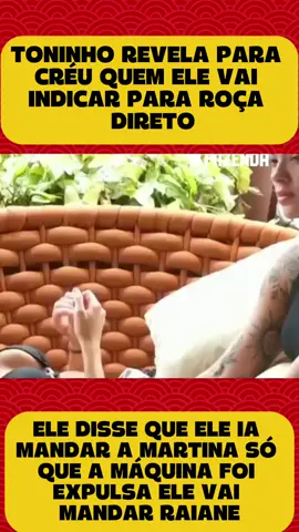 TONINHO REVELA PARA CLÉO QUEM ELE VAI MANDAR DIRETO PARA ROÇA#viraliza #reality #entreterimento #fofocas #afazenda17 