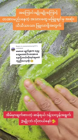 Replying to @nanaeiaeiaung111   အကြောင်းမျိုးမျိုးကြောင့်တအားမည်းနေတဲ့ အသားတွေ မဖြူချင်မှ အဆုံးသိသိသာသာ ဖြူလာဖို့အတွက်#အိမ်မှာချက်စားတဲ့ဆန်ရယ်ဒန့်သလွန်အရွက်2မျိုးဘဲလိုတယ်နော်🥰 #thinkb4youdo #အိမ်ရှင်မတွေဆီရောက် #foryou   #ရောက်စမ်းfypပေါ် 