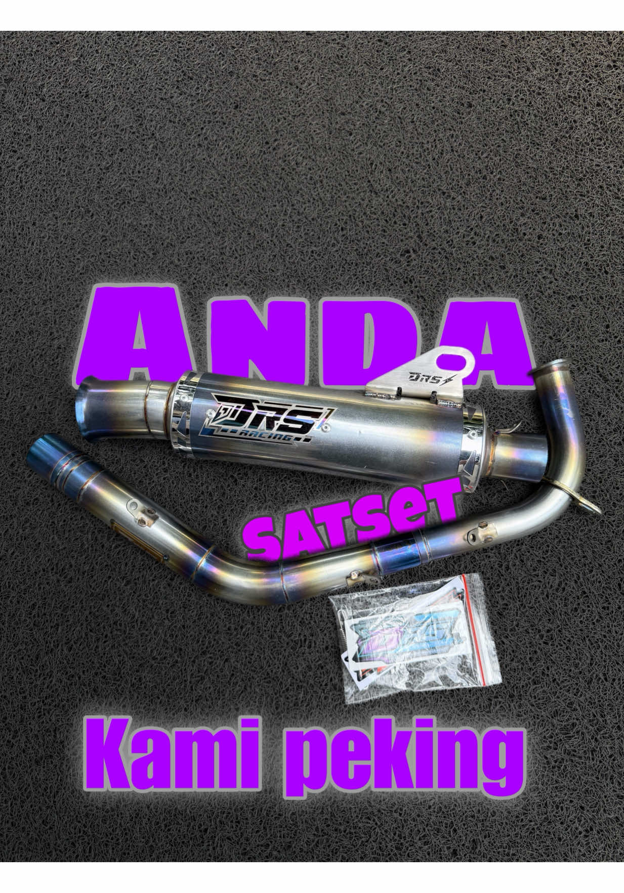 Stok mulai menipis ni viollastylenya thanks buat kalian yang sudah order 🤩🤩 #knalpotdrs #drsracing 