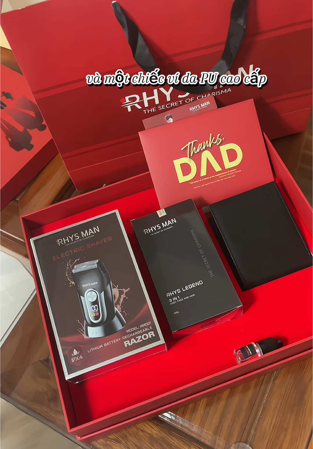 Sét quà tặng bố ý nghĩa nè mn 🎁#haibanhriview #xuhuong #rhysman #boxthuong #quatangbo #quoctenamgioi 