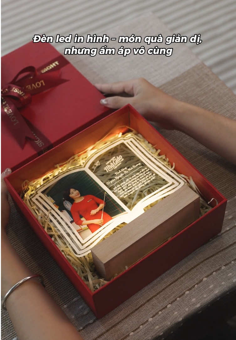 Món quà tri ân tới người cô rất tinh tế mùa 20/11 này 💕 #raccoonie #qua20thang11 #ngaynhagiaovietnam #denled3d #xuhuong 