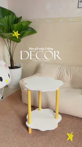 Bàn trà decor phòng khách, đầu giường xinh sang xịn 🤌🏻❤️🌱 #bantradecor #bantra #decor #xuhuong #mikyeon 