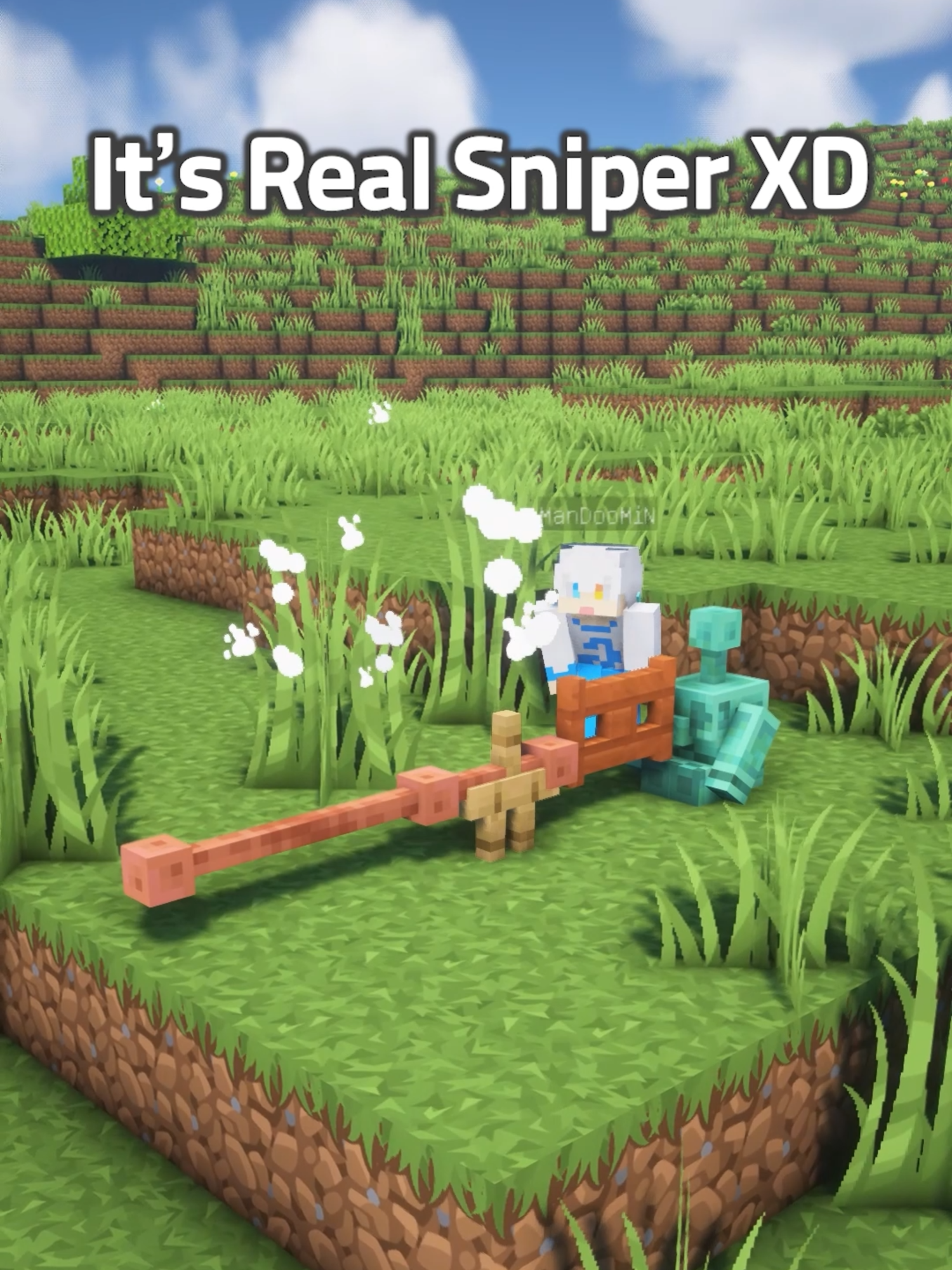 Minecraft Sniper Copper Golem 🔥😎 #minecraftbuilding #minecrafttutorial #kpopdemonhunters