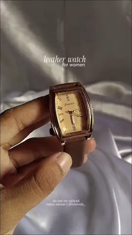 This vintage leather watch ⌚✨ #retrowatch #vintagewatch #leatherwatch #watchforwomen #watch 