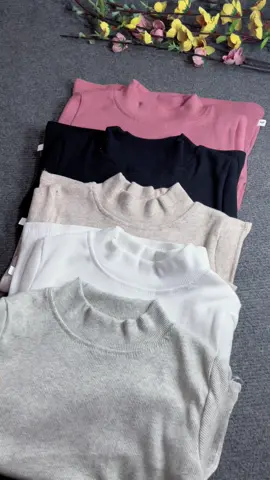 Áo len tăm cổ cao cho bé trai gái#aogiunhietchobe 