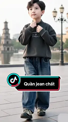 Quần jean ống rộng cực chất cho các bé#thoitrangtreem #quanbonam #quanjeannam #xuhuong 
