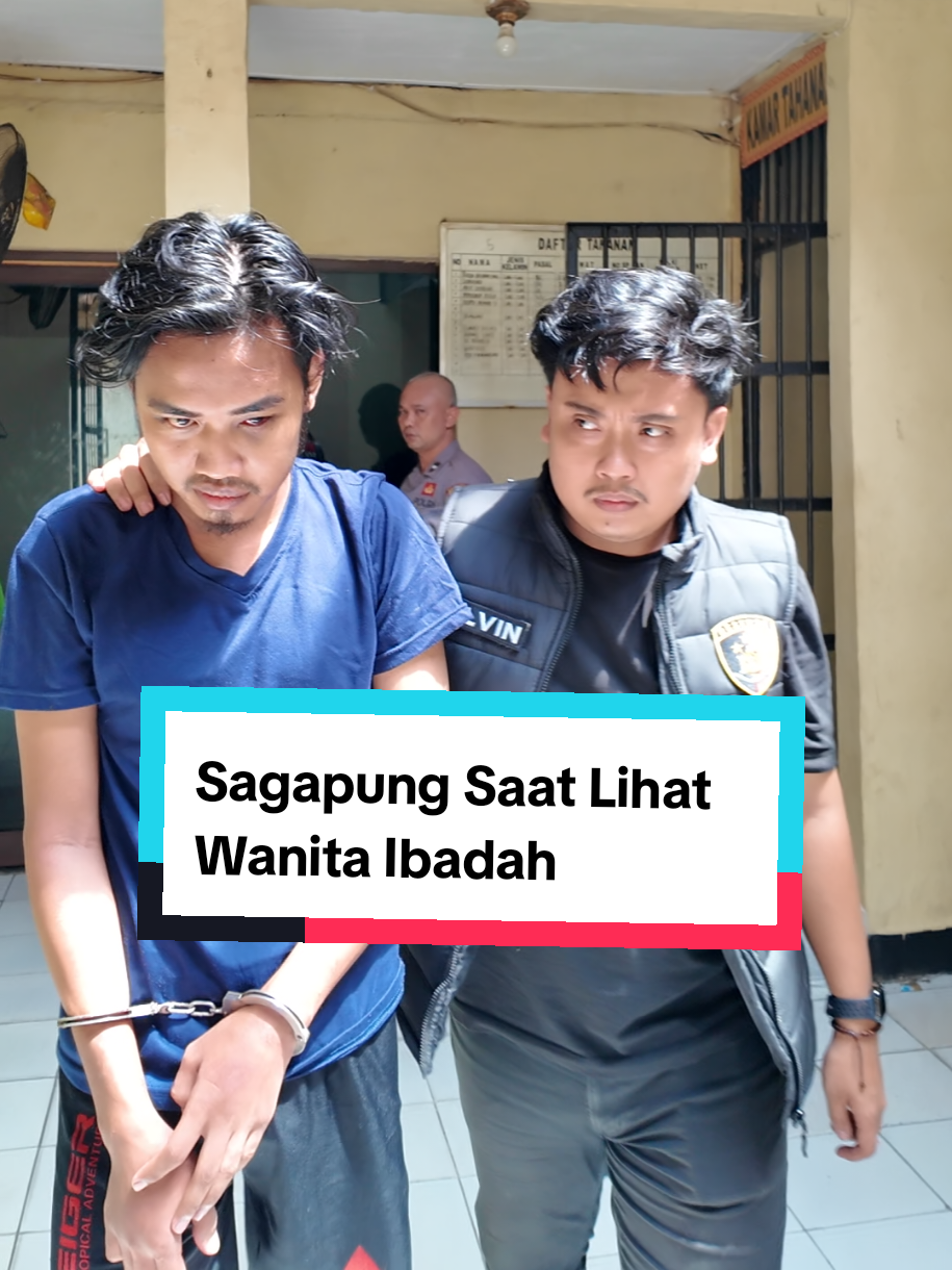 Polsek Telukbetung Selatan berhasil menjemput pria yang sempat viral dimushola karena melakukan hal tidak wajar kepada korban saat sedang solat #polresta #fyp #polisi #lampung #bandarlampung 