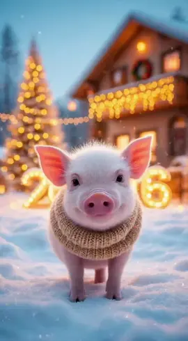 Поздравление с новым годом от поросёнка  #поросенок #новыйгод #2026  #поздравление #новый2026