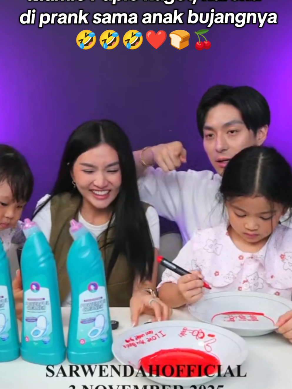 Onyooo sayaaang, bisa2nya ya prank Bunda dan unclenya 🤣🤣 otw panik donk Papio mamuo mamiooo 🤣🤣❤❤ @Giorgio Antonio C @Sarwendahofficial @betrandputraonsureal #sgfamily  #sargio #kesauangan #papiomamio 