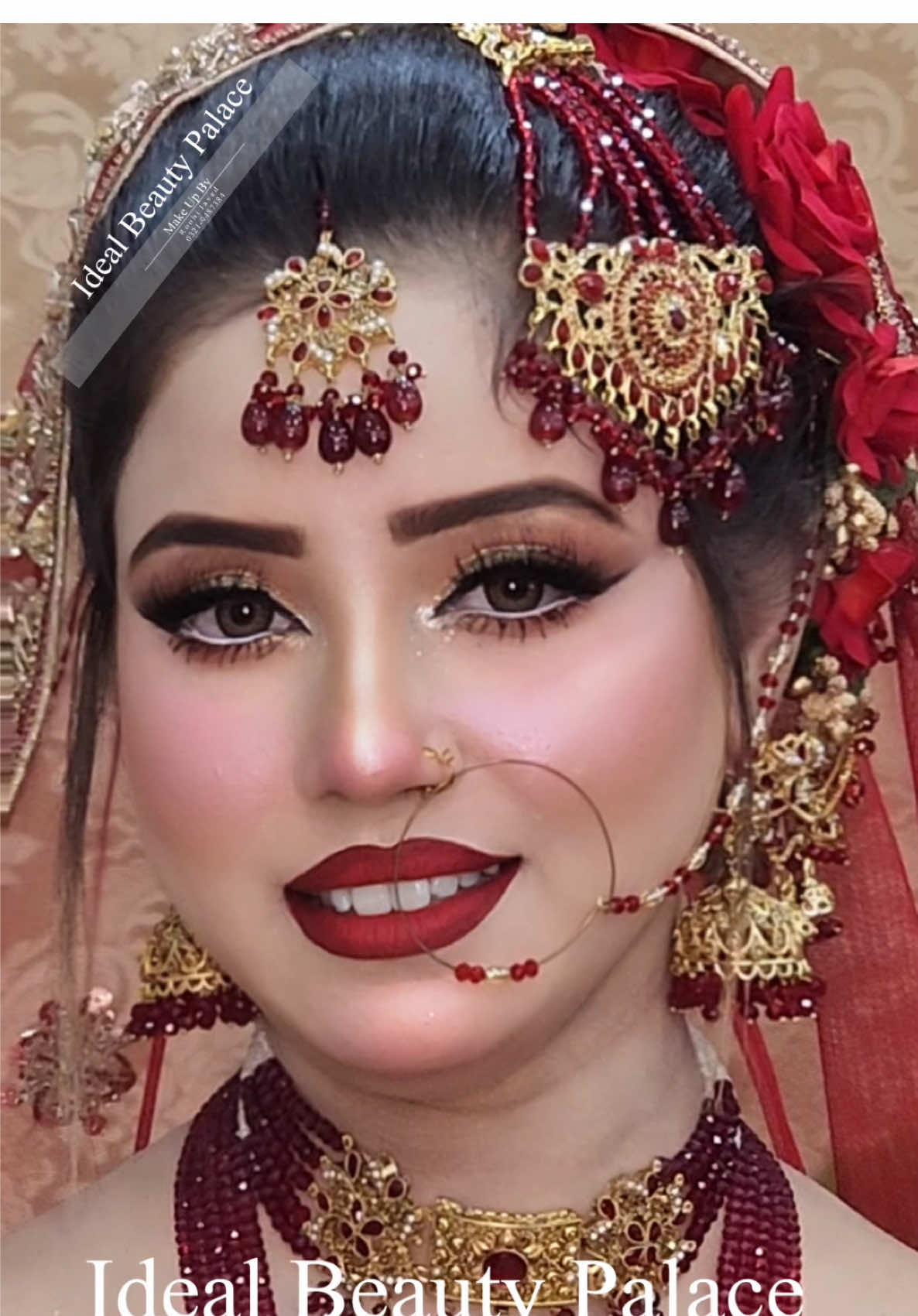 A glimpse of magic — turning dreams into Barat-day glow! 💕 #bridalmakeup #glam #transformation #makeover #bridetobe 