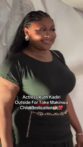 Actress Ruth Kadiri Outside For Toke Makinwa Child Dedication 🎉❤️