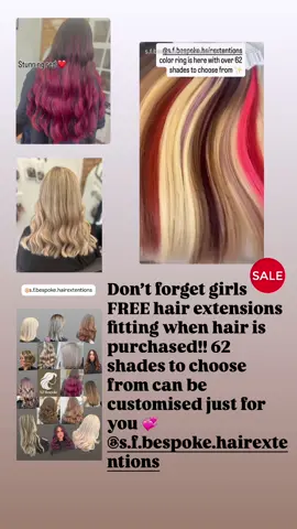 FREE hair extensions fitting is given when hair is purchased from myself!! 100% real remy virgin Hair we have 62 shades to choose from th Hair can be customised and tailored to suit you at no extra cost! DM to order 🫶🏻##freehairextensions##orpingtonhair##orpingtonhairstyle##bromleyhair##kenthair