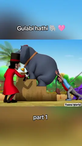 Motu Patlu or gulabi hathi 🐘🩷.#motupatlu #hindicartoon #cartoons #patlu #comedy 