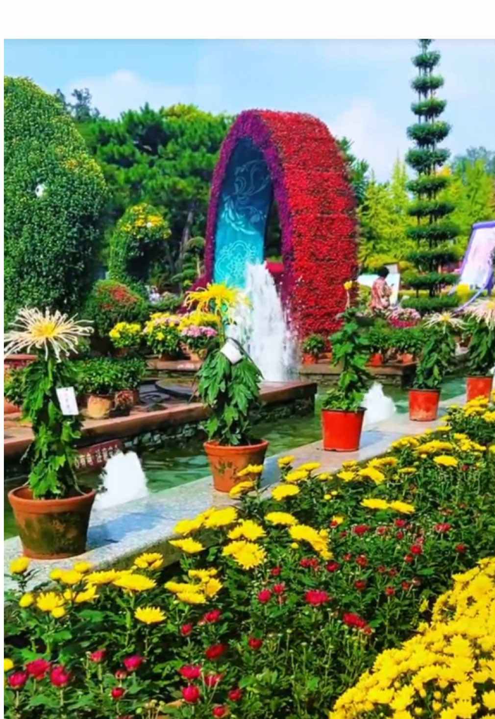 လှလိုက်တာ 🤗😍 #ပန်းကမ္ဘာ #ရှုခင်းလေးလှနေလို့😁😁😁 #nature #park #flowers 