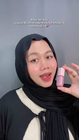 Syantiek pokoknya blush onnya #roseallday 