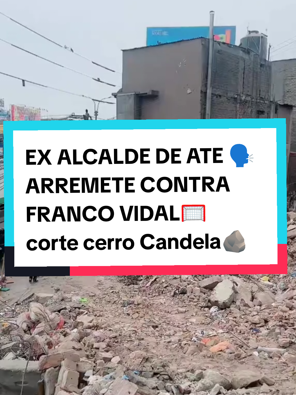 Ex alcalde de Ate Oscar Benavides llama pandillero  a Franco Vidal y habla del corte de cerro candela #ate #francovidalalcalde #francovidal #cerrocandela #noticiasperu 