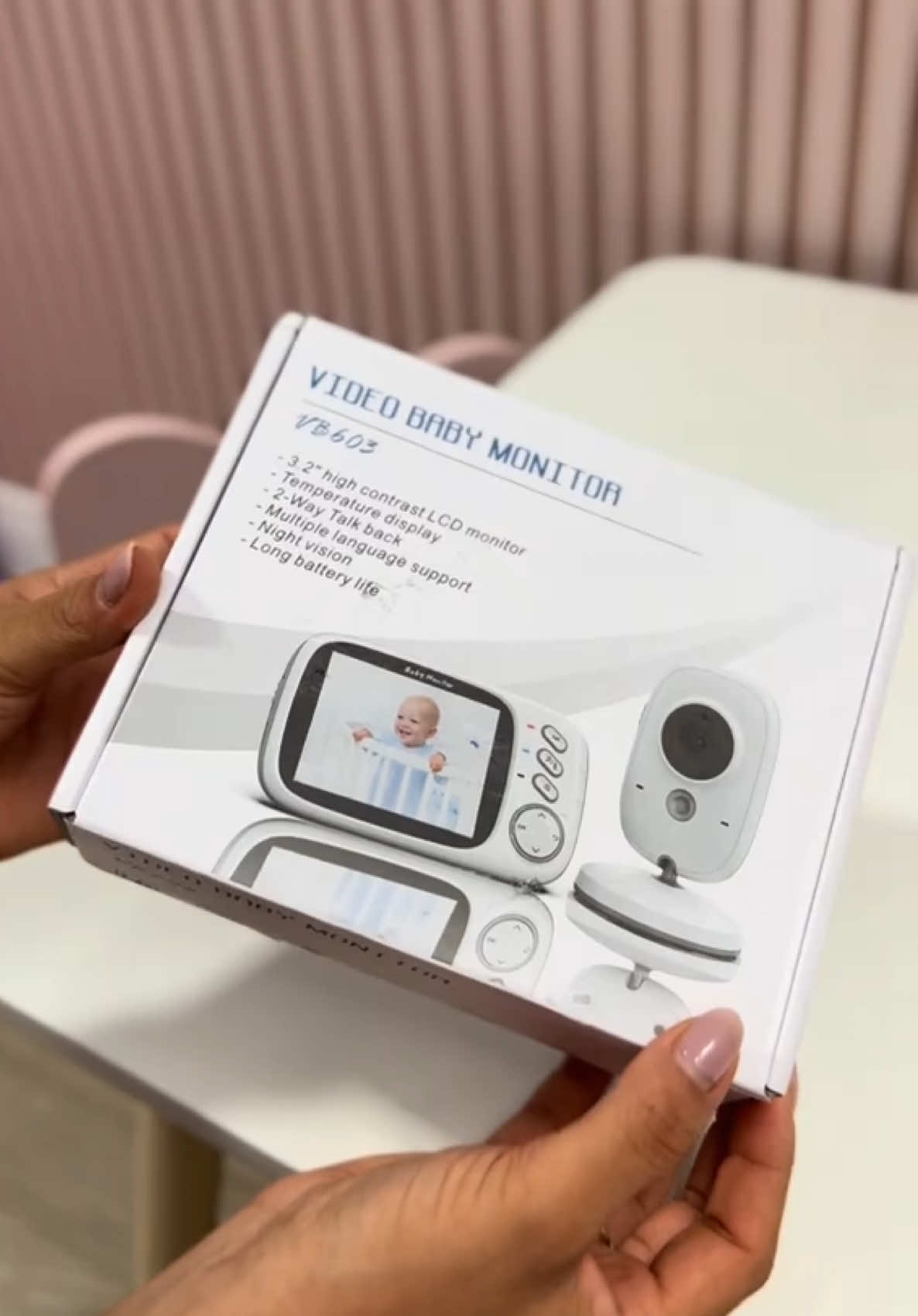 Babá Eletrônica VB603: Monitor LCD, Visão Noturna, Áudio Bidirecional e Conforto para Bebês  ID: AKW-ZXQ-HJH #achadinhos #dicas #comprinhasshopee #maternidade 