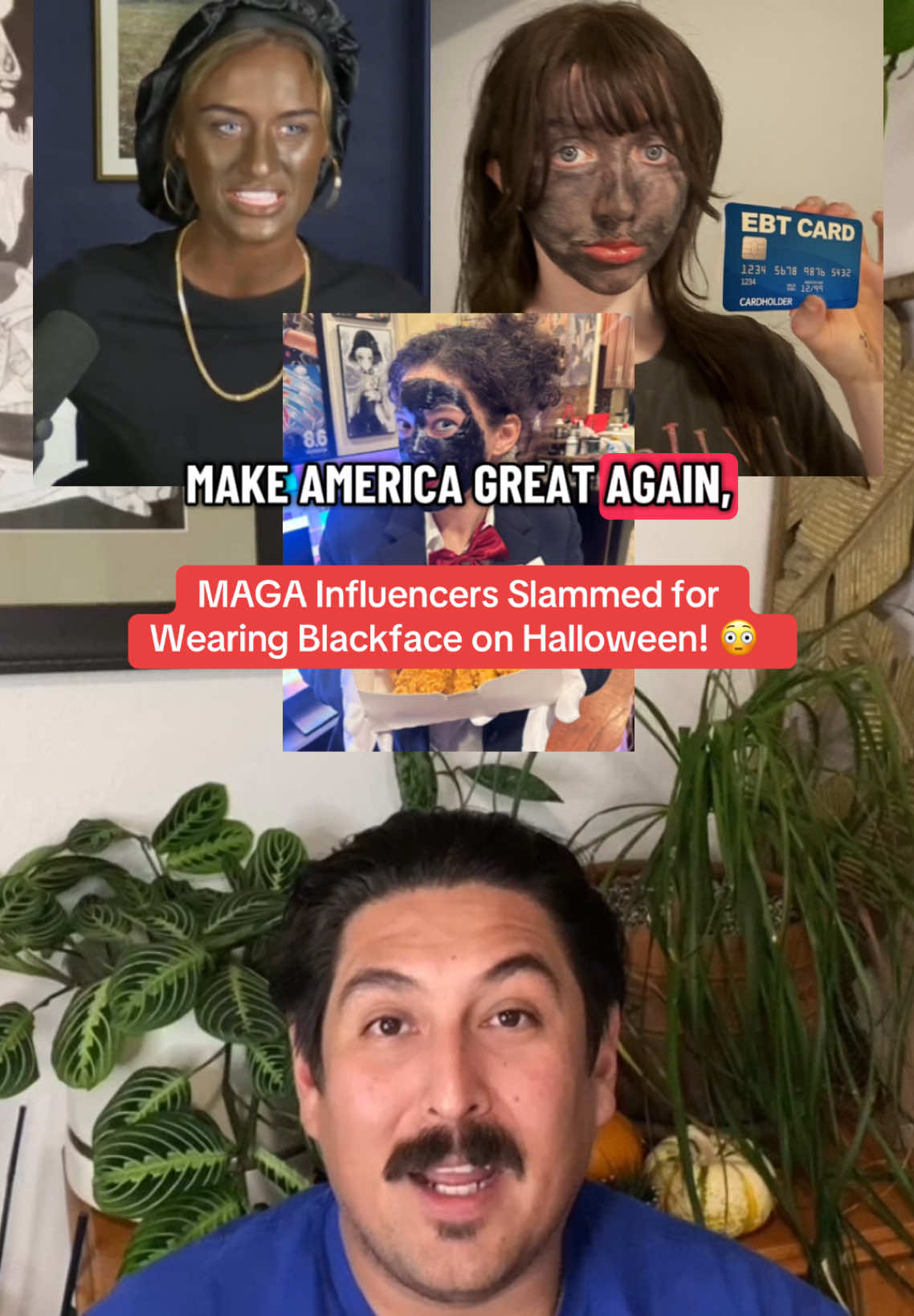 Two influencers, Brittany Venti and Lilly Gaddis, are facing major backlash after posting Halloween photos in blackface — one even posing with fried chicken and writing “when that EBT hit.” They claimed it was “satire,” but online users weren’t buying it. The outrage goes deeper than a single post — blackface has a long and painful history. In the 1800s and early 1900s, white performers used dark makeup in minstrel shows to mock and dehumanize Black people, turning racism into entertainment. Even today, blackface carries that same weight. Critics say these influencers aren’t just making offensive jokes — they’re echoing a legacy of disrespect that mocked Black identity for profit and attention. Defenders argue “it’s just a costume,” but history proves otherwise. On platforms like TikTok, this controversy reminds us that intent doesn’t erase impact — and that repeating racist imagery, even under the guise of “humor,” keeps old wounds open. Do you think this is an acceptable Halloween costume? . . #charliekirk #influencers #streamersoftiktok #BlackTikTok #jeawokmedia 