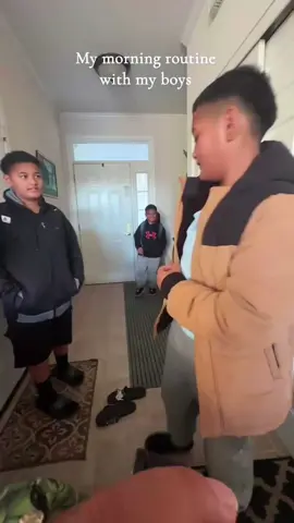 Morning Routine with my handsome boys 🥰 #morningroutine #momlife #sahmlife 