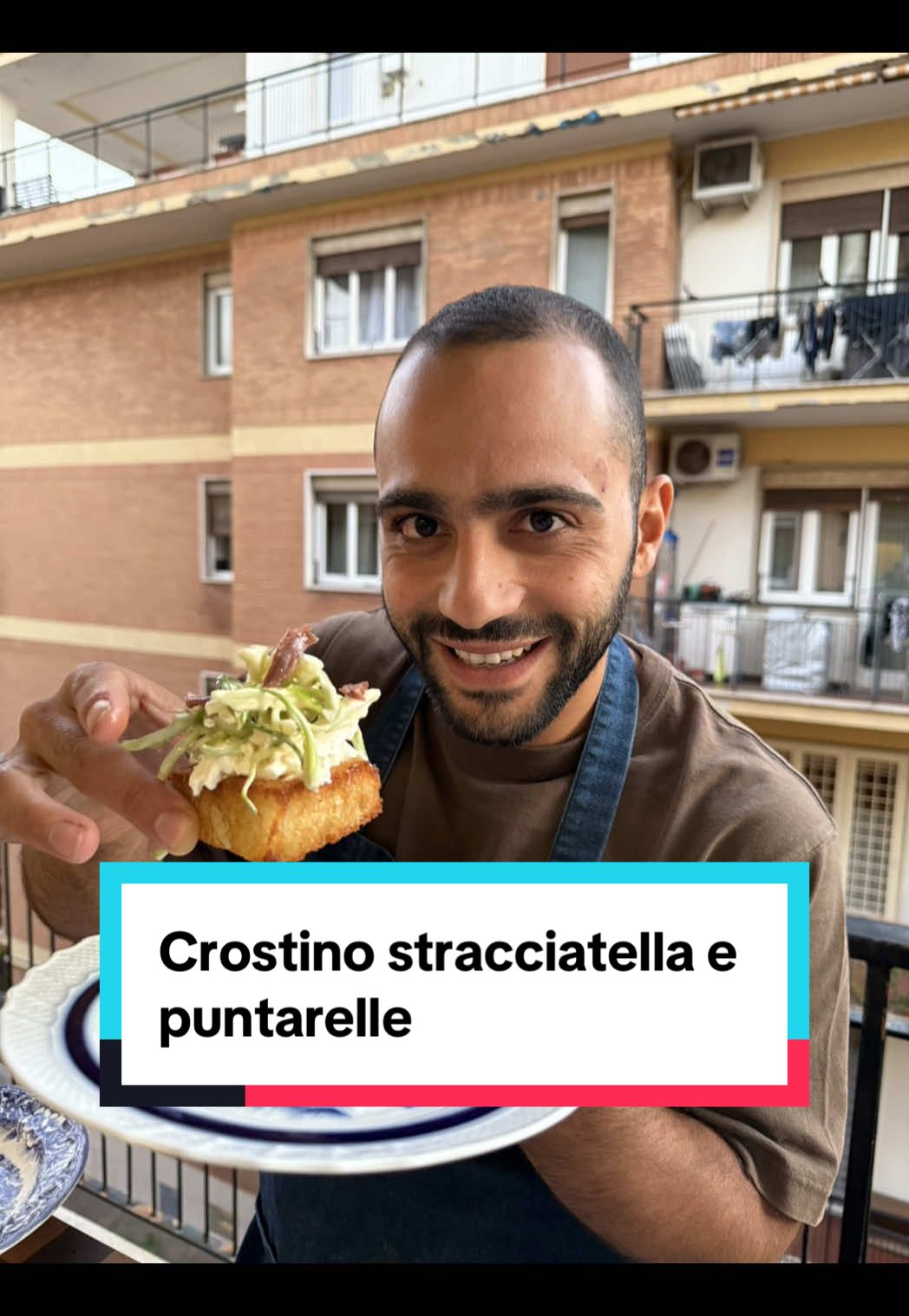 Crostino stracciatella, alici e puntarelle #cucinaitaliana #cucinaconruben #perte #foryou #LearnOnTikTok 