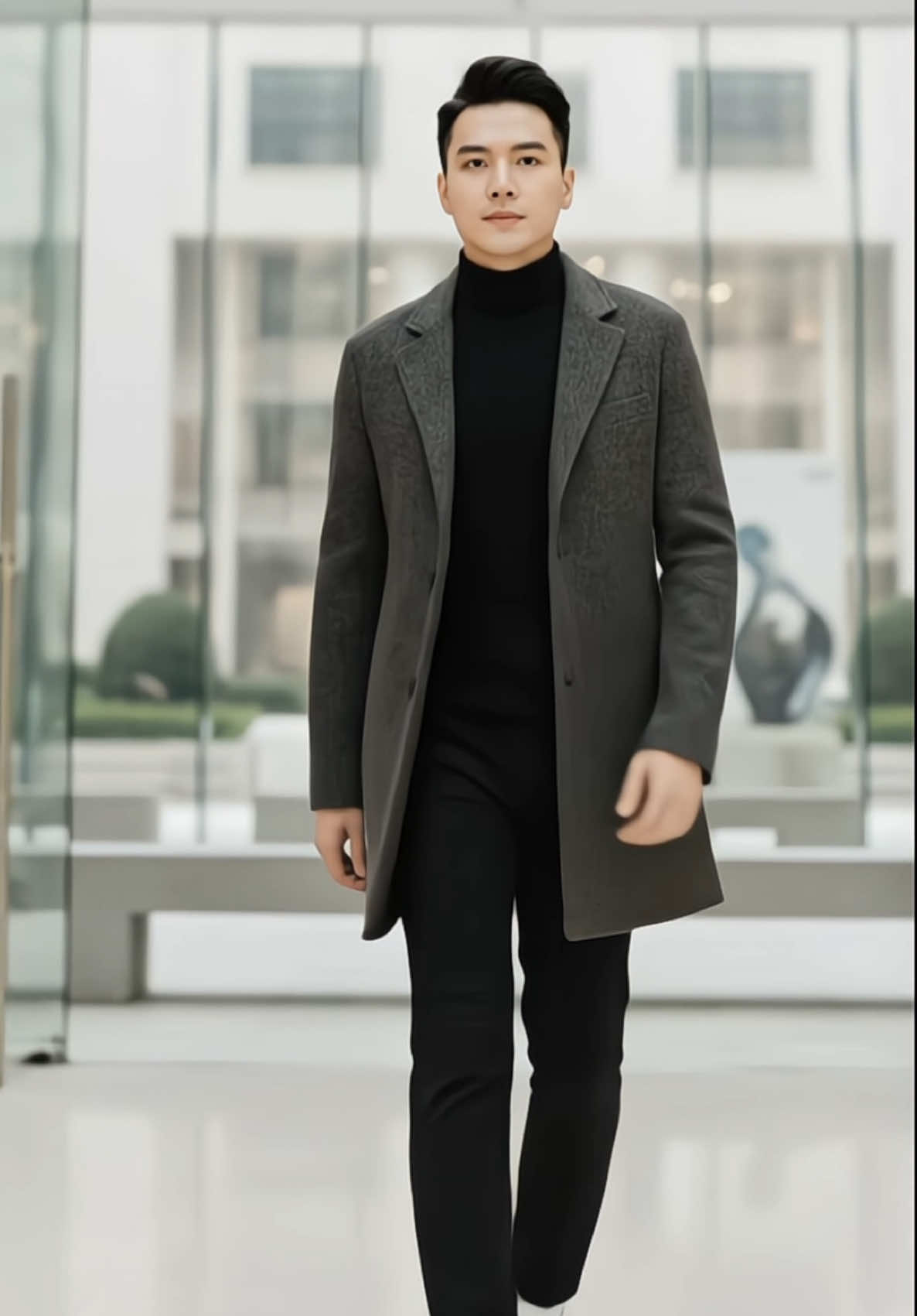 MT23 - Áo Mangto Nam GOMAN, áo dạ nam Hàn Quốc dáng lỡ #aomangto 