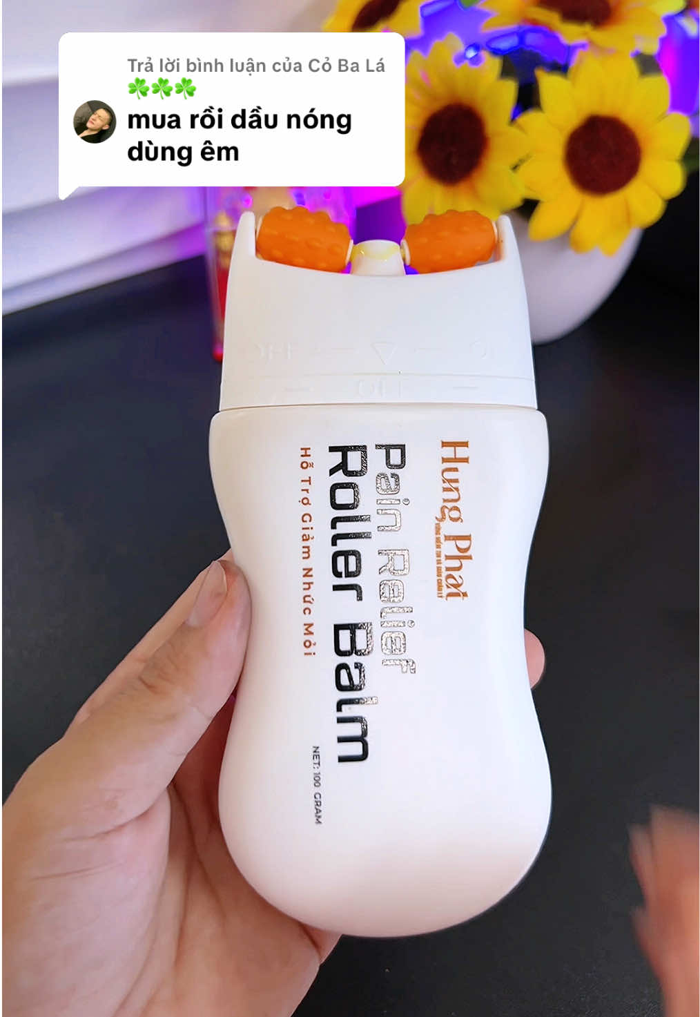 Trả lời @Cỏ Ba Lá ☘️☘️☘️Hay DAU CỔ VAI GÁY, ĐAU LUENG XÀI CHAI LĂN MÁT XA NÀY ÊM LẮM. #linhlacquann #thanhlanmatxa #daulung #daucovaigay #xuhuong 