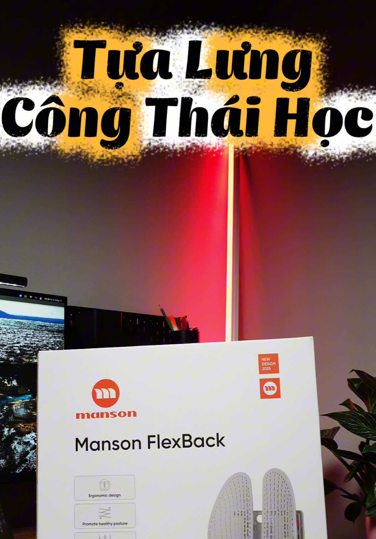 Tựa Lưng Công Thái Học Manson #tualungcongthaihoc #tualungghevanphong #tualunggheoto 