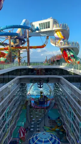 The Newest Ship by @royalcaribbean 🚢✨🌊 Over the summer I got to preview the Star of the Seas, and let me just say—this ship blew me away. From the insane design to the food and entertainment, it felt like a floating city made for both fun and relaxation. I was living my best cruise life ☀️⚓️ 🚢 Here’s What to Know 🚢 🍽️ 40+ venues to dine & drink, with 17 restaurants included in your fare 🌊 Multiple pools including the swim-up bar Swim & Tonic 🍹 The adults-only Hideaway with an infinity pool + DJ vibes 🎢 Category 6 Waterpark with six record-breaking slides 👨‍👩‍👧 The Surfside neighborhood—made just for kids & families 🌿 A real-life Central Park filled with greenery and peaceful paths ✨ The iconic Pearl, surrounded by restaurants, shows, and bars ⭐ My Favorite Things ⭐ – The Lincoln Park Supper Club, a Chicago-inspired speakeasy with a 9-course menu, cocktail pairings & live jazz… unforgettable. – Swim & Tonic being the first swim-up bar at sea. Elite vibes. – That adults-only infinity pool at the Hideaway giving pure relaxation. – Crown’s Edge… literally walking off the side of the ship. I was too scared to try it but it’s an insane experience if you’re up for it 😅 – And listen… the soft-serve cones by the pool? I had one every day. No regrets. 🍦 Whether you want adventure, luxury, food, or family fun, the Star of the Seas has something for everyone.  #royalcaribbean #cruise #vacation 