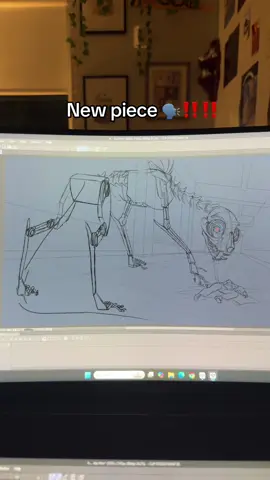 I love spooky flashlight lighted pieces 😛‼️ It’s always so fun to push my lighting and shading 🗣️‼️ #fyp #ocs #scifi #trending #digitalart 