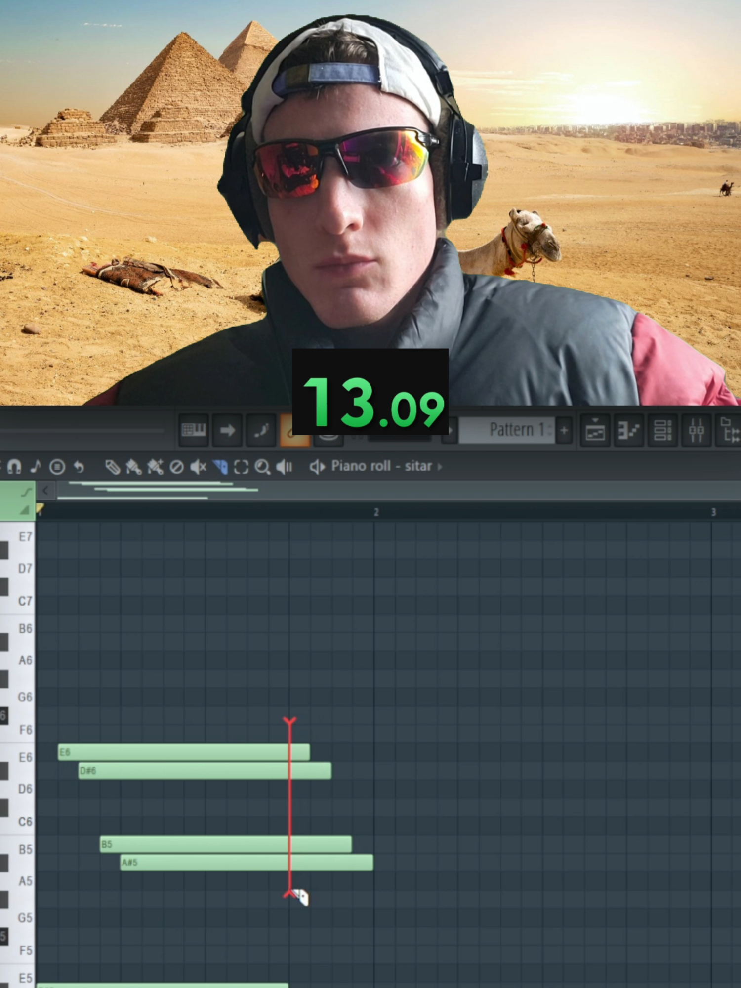 bro cooking up in egypt 😭🐫 #flstudio #flstudio20 #flstudio21 #flstudio24 #flstudiotutorial #producertok #producermemes #typebeat #instrumental #trapinstrumental #melodicrap #speedrun #2000smusic #lilteccatypebeat