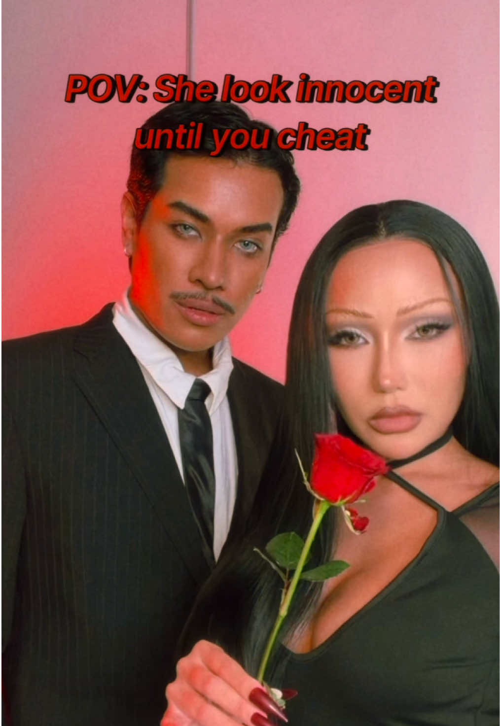 Caption >  Im not toxic im toxique! #halloween #แต่งหน้า #halloween2025