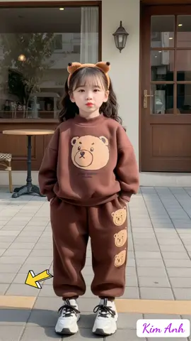 Bộ đồ Gấu Pu siêu xinh, chất nỉ bông cao cấp mềm mịn, giữ ấm cực tốt cho bé trong mùa lạnh. Thiết kế hình gấu đáng yêu, form rộng thoải mái, bé mặc đi chơi hay ở nhà đều dễ thương hết nấc. Giá chỉ 59xu – deal hot không thể bỏ lỡ! 🐻💞❄️ #bodobegai #bodobetrai #gaupuama #dodethuong #bodo  @Shop bé cưng  @Shop bé cưng  @Shop bé cưng 