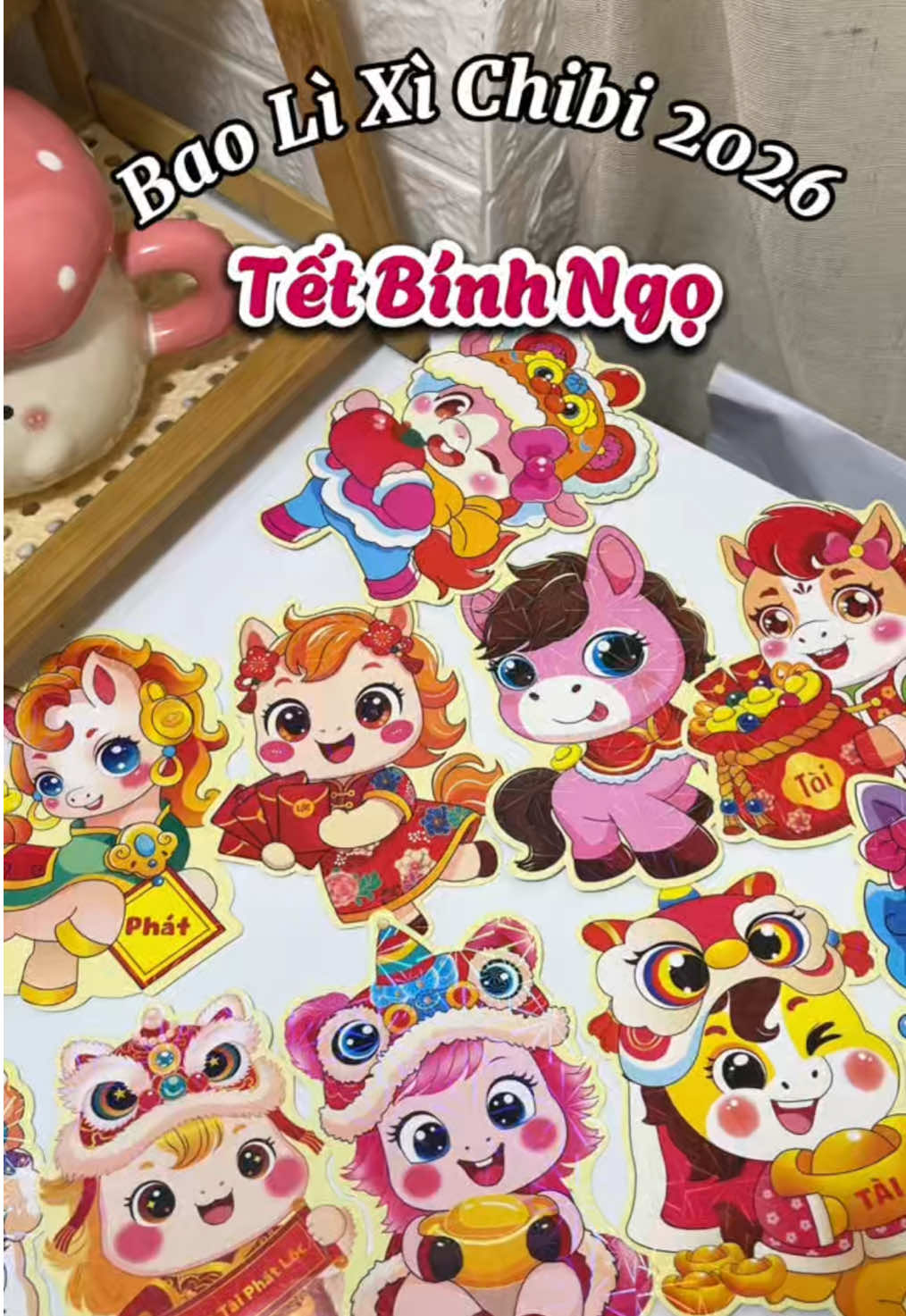 Bao lì xì Chibi 2026 Tết Bính Ngọ #review #xuhuong #baolixi #baolixitet #baolixichibi 