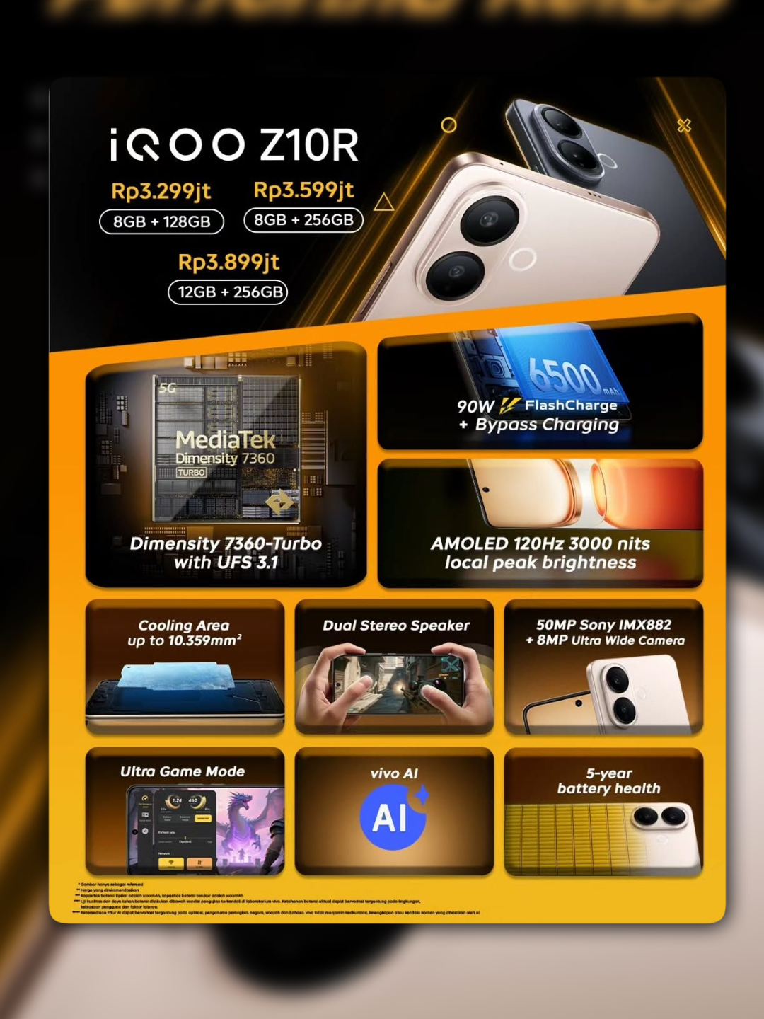 Spek sama harga beda jauh 🗿 #vivov60lite5g #iqooz10r #seputargadget #gadgetin #fypageシ