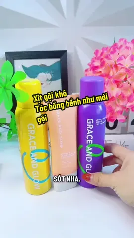 [MỚI] Dầu gội khô phồng tóc Grace and glow. Tóc bết trở nên bồng bềnh #graceandglow #xitgoikho #xitgoikhograceandglow #tocbongbenh #emlinhtaphoa0304 