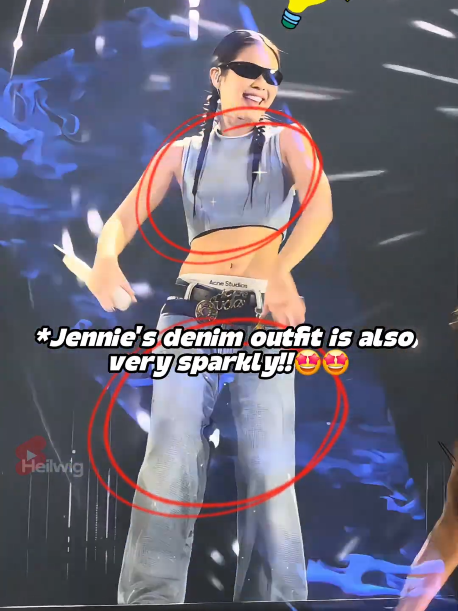 Jennie Shines Bright in Her Stunning All-Denim Look!😍👖💙 #blackpink #kpop #jennie #lisa #blink