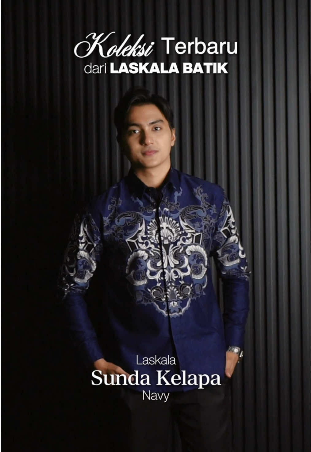 Batik terbaru dari Laskala. Batik biru dengan kombinasi warna putih dan hitam #LaskalaBatik 