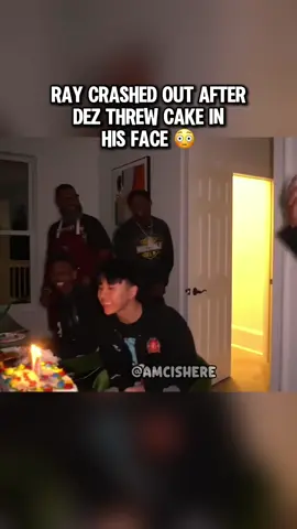 Ray crashed out after Dez threw cake in his face #rayasianboy #btbdezz 