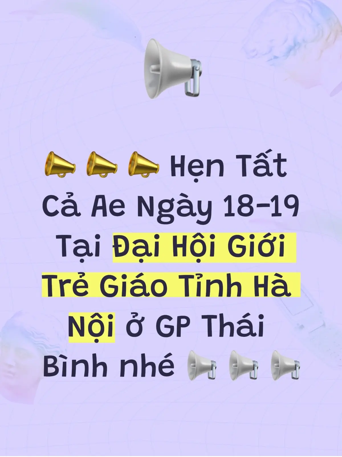 + 1 Vé đi Đại Hội Giới Trẻ Giáo Tỉnh Hà Nội #conggiaovietnam #đhgtrẻtgphànội #gioitreconggiaovietnam 