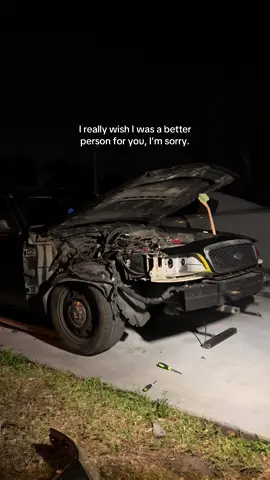 I tried. #ford #greasy46 #policeinterceptor #p71 #crownvic 