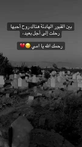 بين القبور الهادئة هناك روح أحبها رحلت إلى أجل بعيد،💔#yamanjan56 #اكسبلور #رحمك_الله #اكسبلورexplore #mom02462 