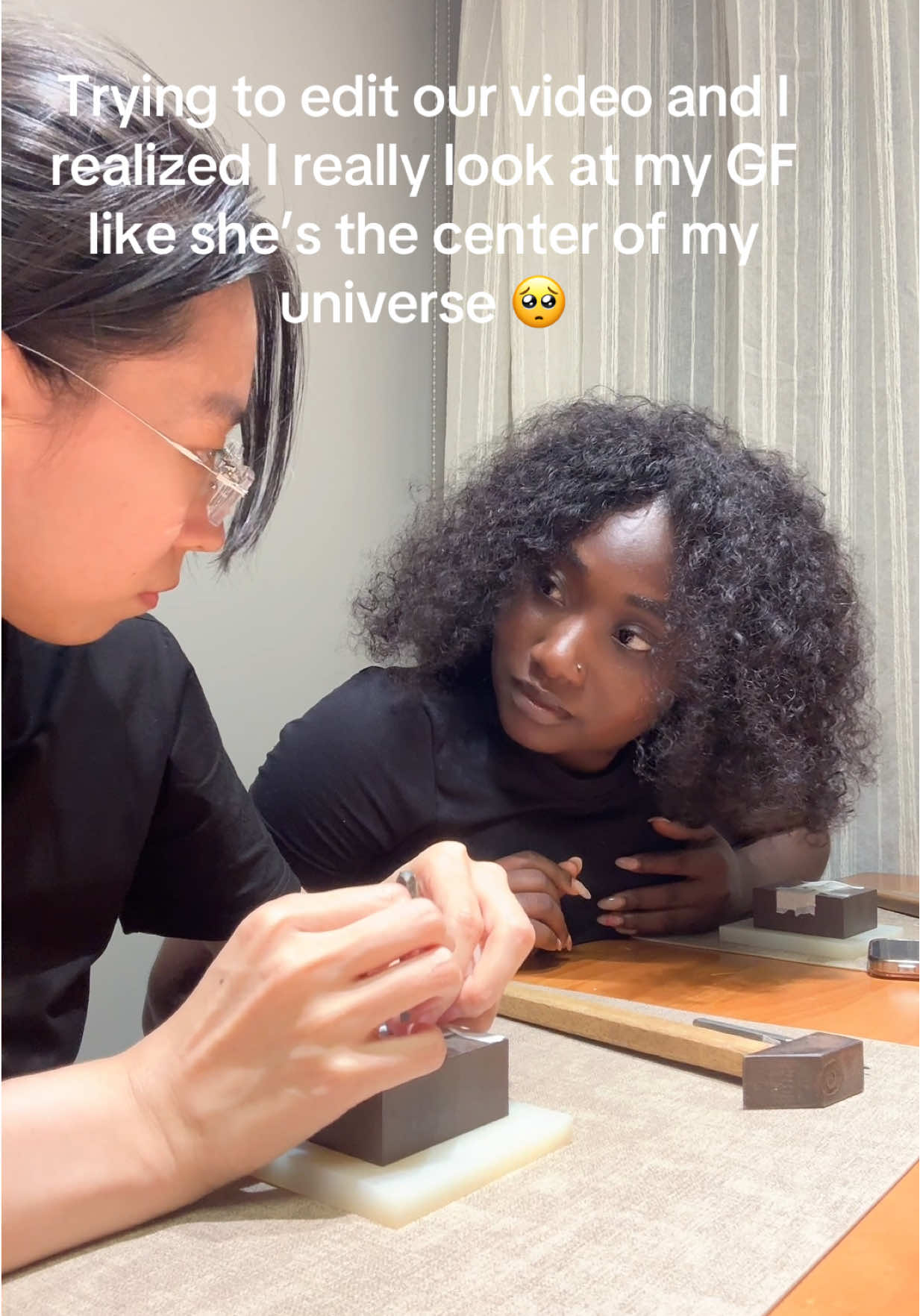 Ig: @_maxnini |Ahh to be looked at with so much love and affection 😩 #girlfriend #wlw #gl #relationships #fypシ 