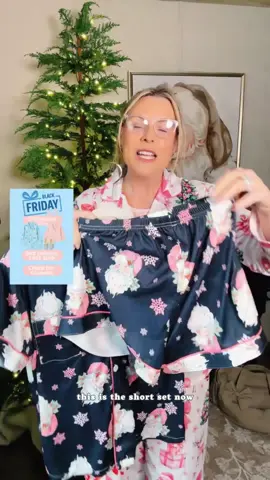 【Christmas】Women's Christmas Pajama Set, Long Sleeve Lapel Top & Elastic Pants, Casual Fitted Comfortable Sleepwear for Fall Winter Holidays，Christmas Pyjamas